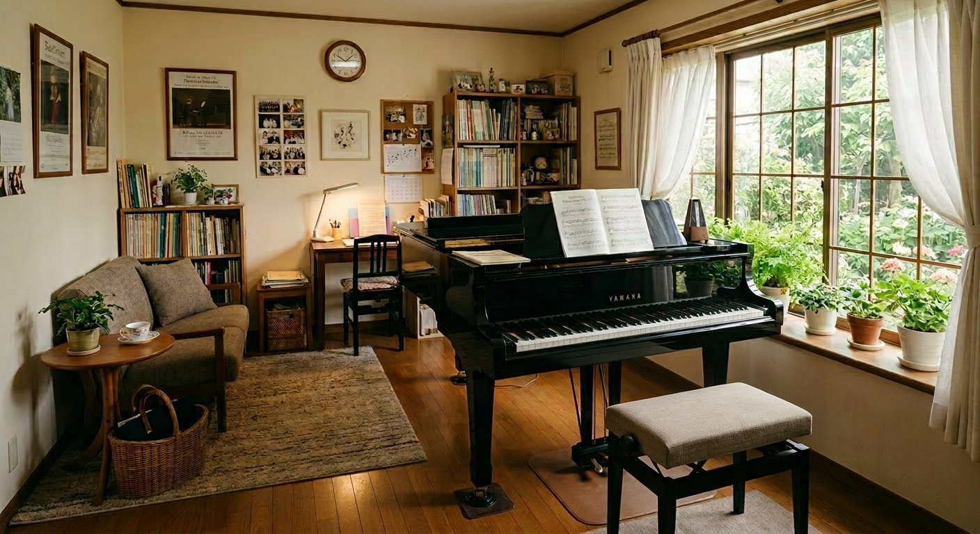 ピアノ教室の部屋